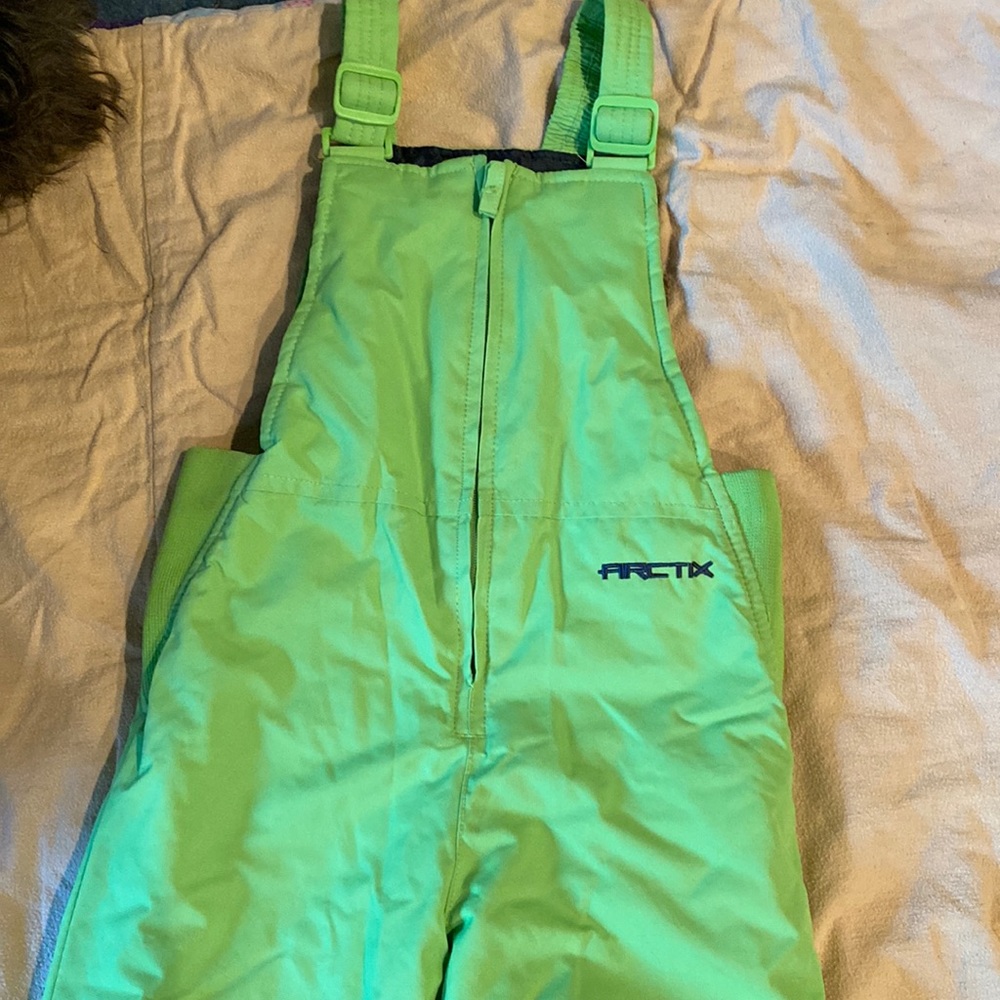Arctix snowbibs neon green